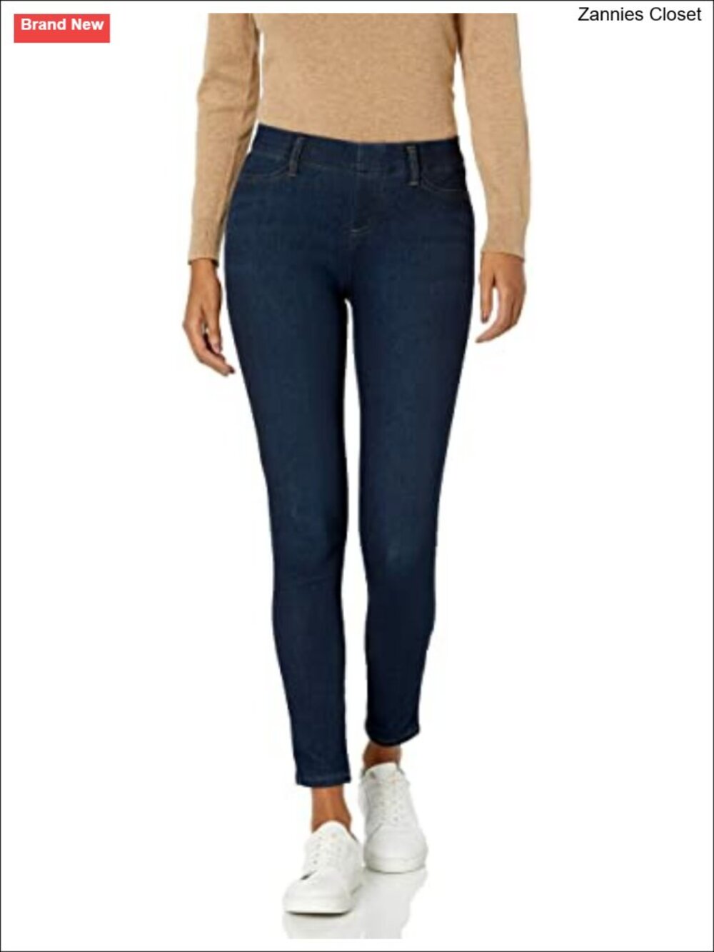 Women's Mid Rise Stretchy Knit Pull-On Jegging Skinny Fit Denim